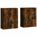 Dulapuri montate pe perete, 2 buc, stejar afumat, 69,5x34x90 cm - WALTI WALTI