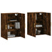 Dulapuri montate pe perete, 2 buc, stejar afumat, 69,5x34x90 cm - WALTI WALTI