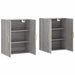 Dulapuri montate pe perete, 2 buc, gri sonoma, 69,5x34x90 cm - WALTI WALTI