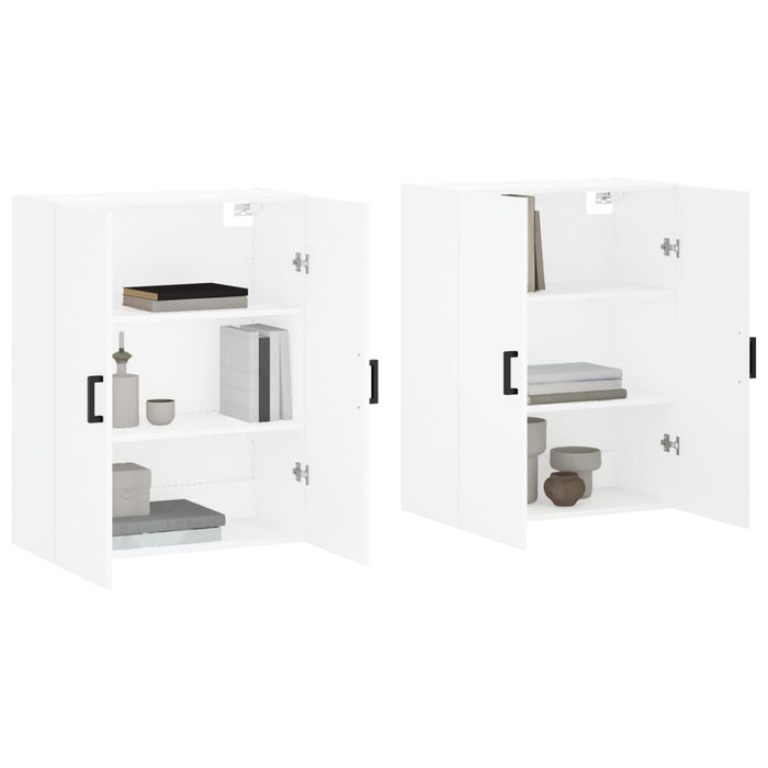 Dulapuri cu montaj pe perete, 2 buc, alb, 69,5x34x90 cm - WALTI WALTI