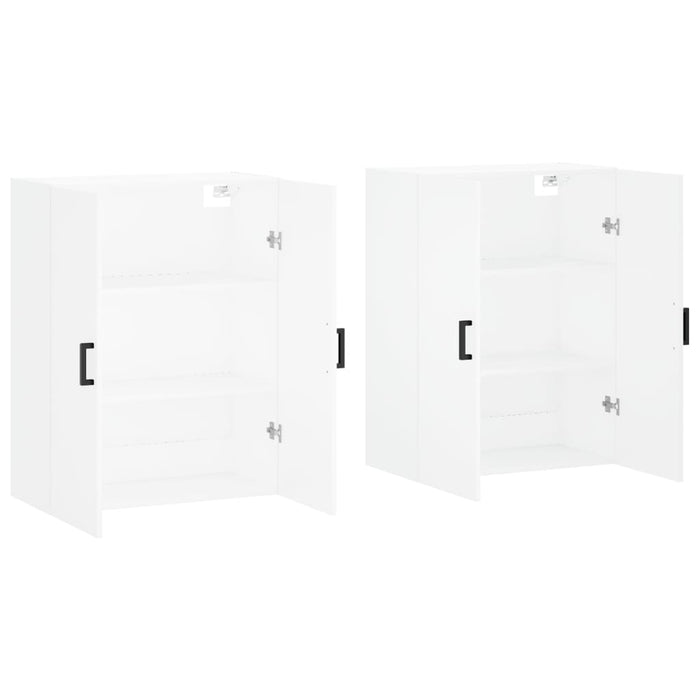 Dulapuri cu montaj pe perete, 2 buc, alb, 69,5x34x90 cm - WALTI WALTI