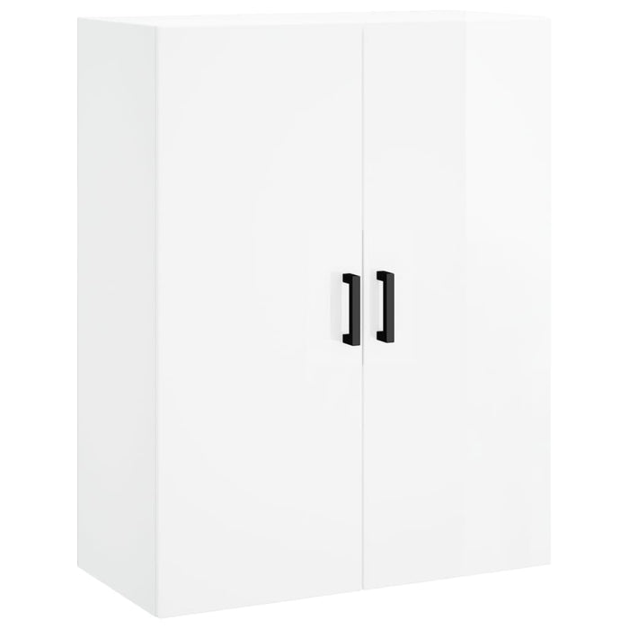 Dulapuri montaj pe perete, 2 buc, alb extralucios, 69,5x34x90cm WALTI