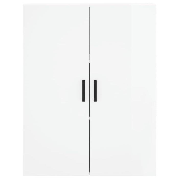 Dulapuri montaj pe perete, 2 buc, alb extralucios, 69,5x34x90cm WALTI