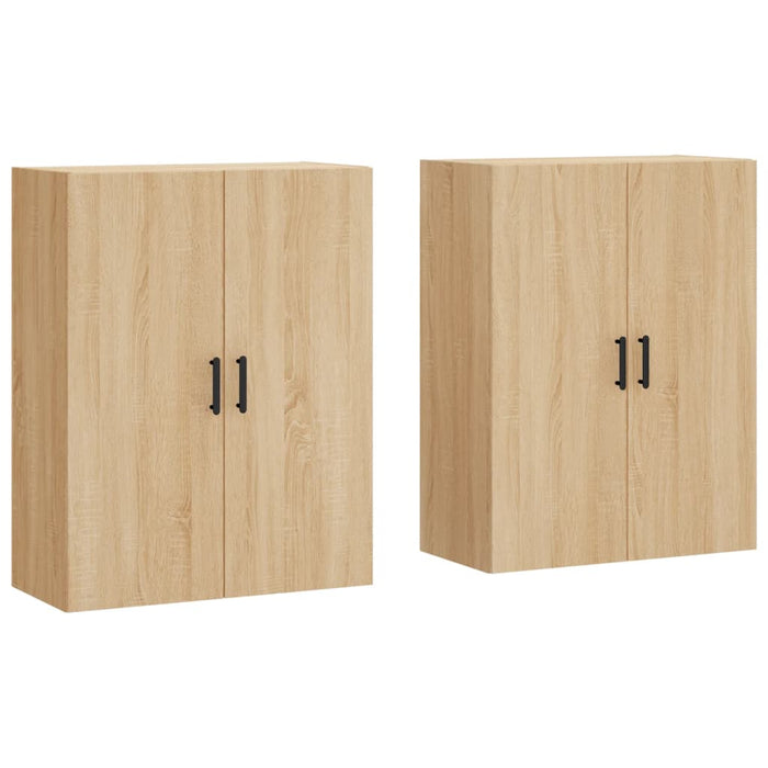 Dulapuri montate pe perete, 2 buc, stejar sonoma, 69,5x34x90 cm - WALTI WALTI