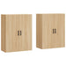 Dulapuri montate pe perete, 2 buc, stejar sonoma, 69,5x34x90 cm - WALTI WALTI