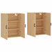 Dulapuri montate pe perete, 2 buc, stejar sonoma, 69,5x34x90 cm - WALTI WALTI