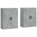 Dulap cu montaj pe perete, 2 buc, gri beton, 69,5x34x90 cm - WALTI WALTI