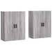 Dulapuri montate pe perete, 2 buc, gri sonoma, 69,5x34x90 cm - WALTI WALTI