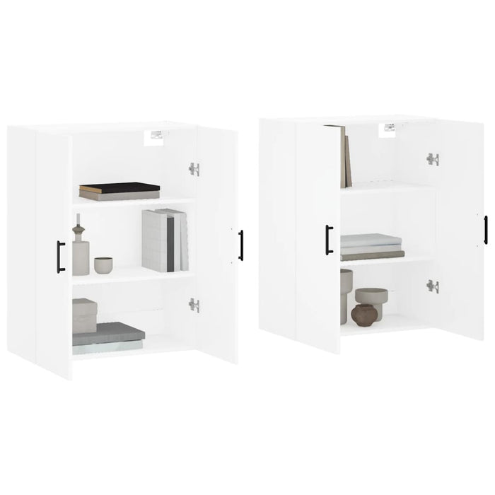 Dulapuri cu montaj pe perete, 2 buc, alb, 69,5x34x90 cm - WALTI WALTI