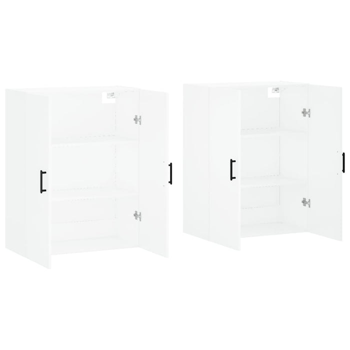 Dulapuri cu montaj pe perete, 2 buc, alb, 69,5x34x90 cm - WALTI WALTI