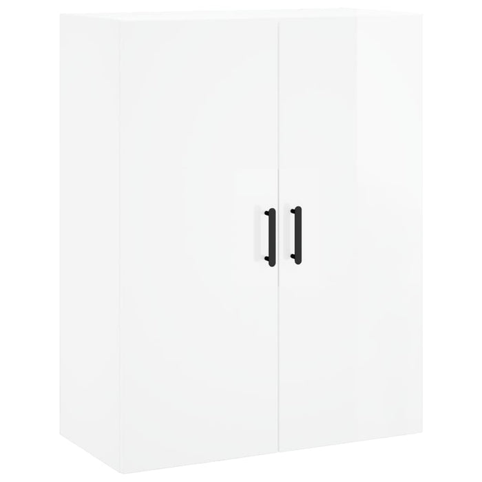 Dulapuri montaj pe perete, 2 buc, alb extralucios, 69,5x34x90cm WALTI