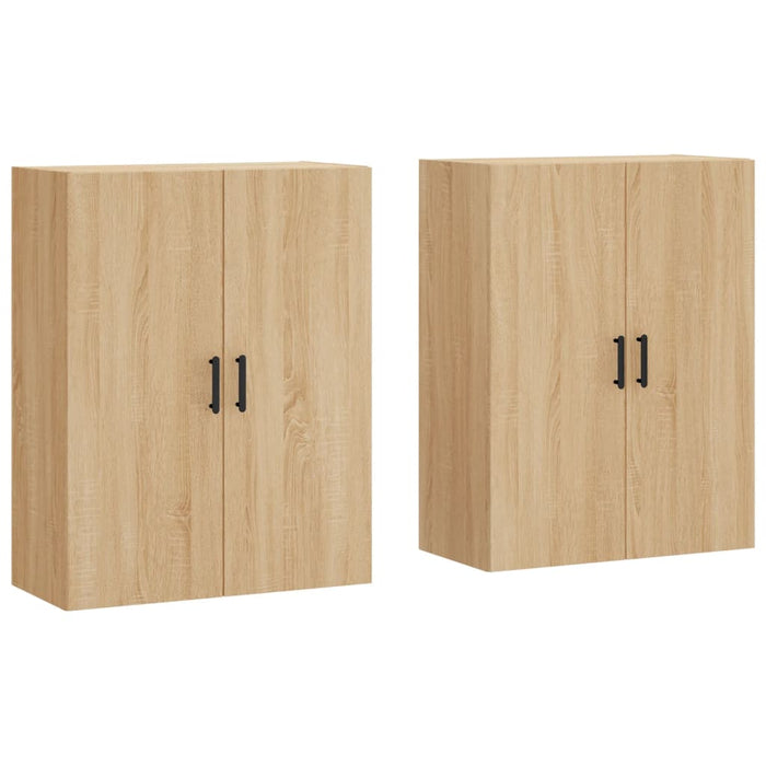 Dulapuri montate pe perete, 2 buc, stejar sonoma, 69,5x34x90 cm - WALTI WALTI