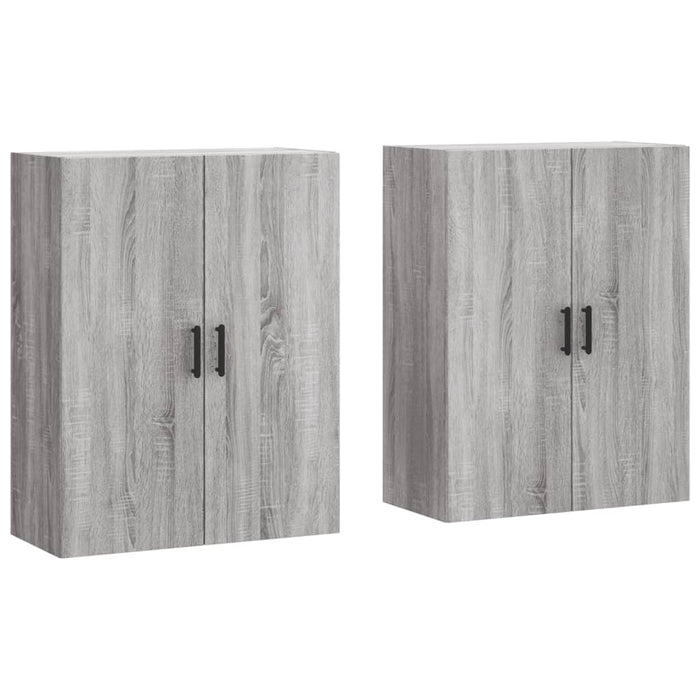 Dulapuri montate pe perete, 2 buc, gri sonoma, 69,5x34x90 cm - WALTI WALTI
