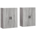 Dulapuri montate pe perete, 2 buc, gri sonoma, 69,5x34x90 cm - WALTI WALTI