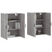 Dulapuri montate pe perete, 2 buc, gri sonoma, 69,5x34x90 cm - WALTI WALTI