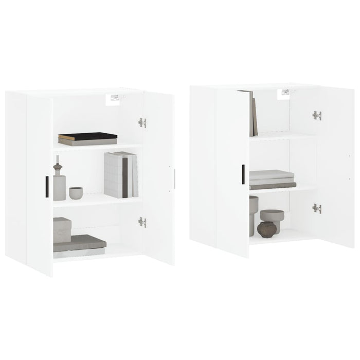 Dulapuri cu montaj pe perete, 2 buc, alb, 69,5x34x90 cm - WALTI WALTI