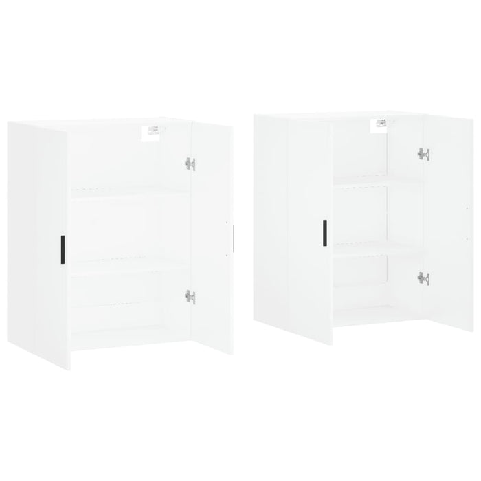Dulapuri cu montaj pe perete, 2 buc, alb, 69,5x34x90 cm - WALTI WALTI