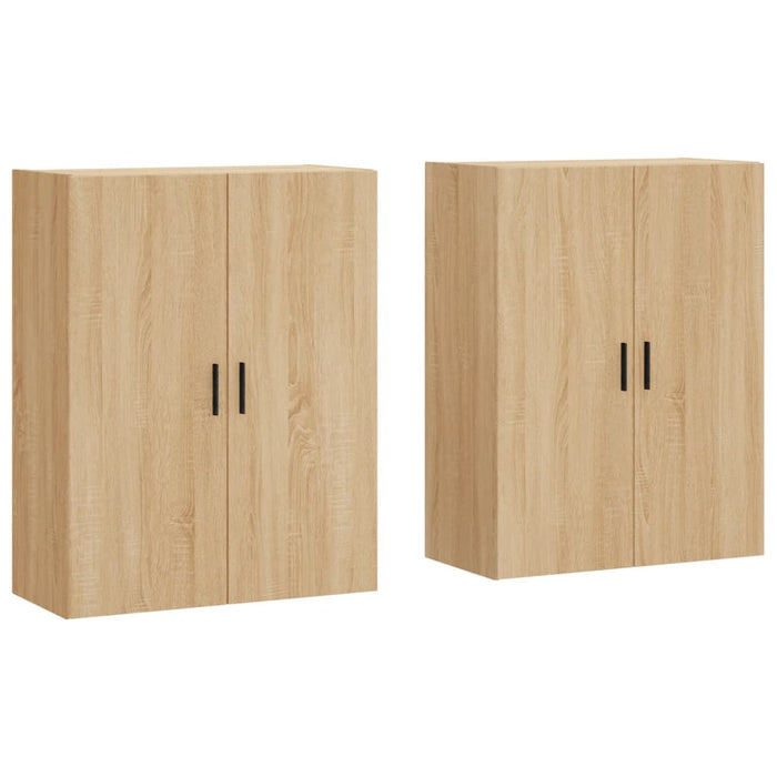 Dulapuri montate pe perete, 2 buc, stejar sonoma, 69,5x34x90 cm WALTI