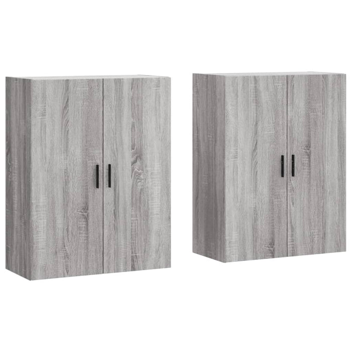 Dulapuri montate pe perete, 2 buc, gri sonoma, 69,5x34x90 cm - WALTI WALTI