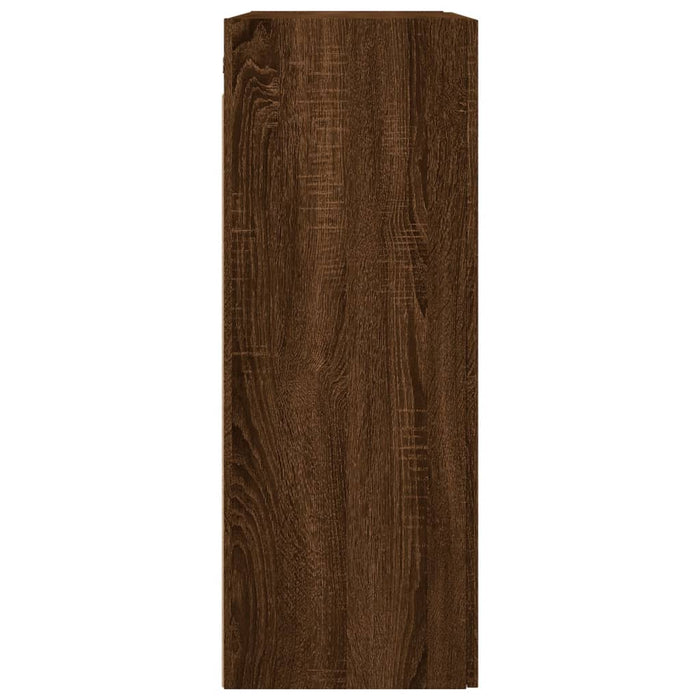 Dulapuri montate pe perete, 2 buc, stejar maro, 69,5x34x90 cm WALTI