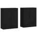 Dulapuri cu montaj pe perete, 2 buc, negru, 69,5x34x90 cm - WALTI WALTI