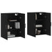 Dulapuri cu montaj pe perete, 2 buc, negru, 69,5x34x90 cm - WALTI WALTI