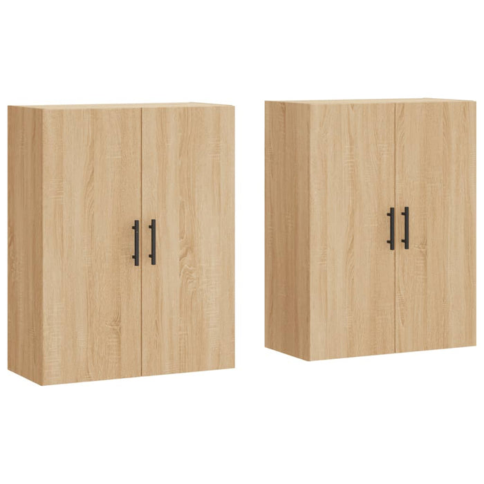 Dulapuri montate pe perete, 2 buc, stejar sonoma, 69,5x34x90 cm - WALTI WALTI