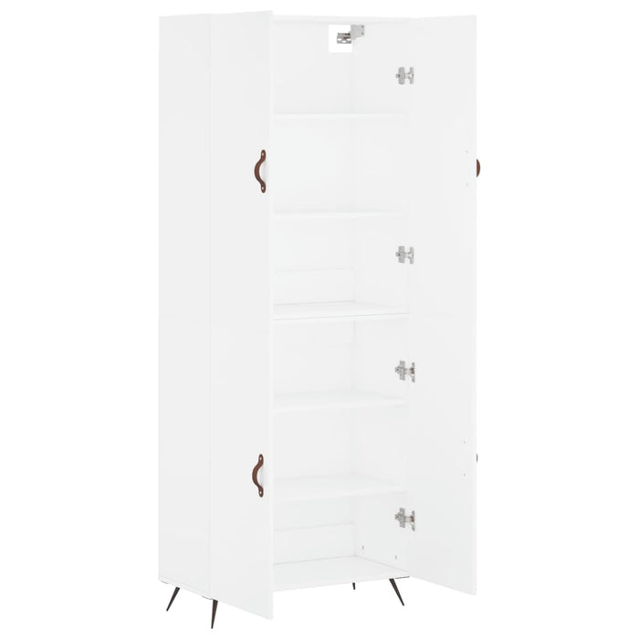 Dulap înalt, alb, 69,5x34x180 cm, lemn compozit WALTI
