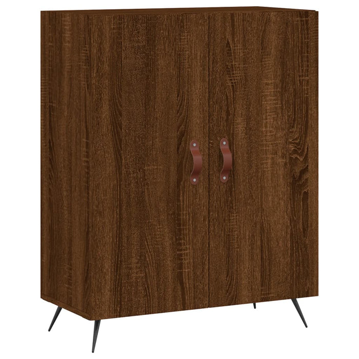 Dulap înalt, stejar maro, 69,5x34x180 cm, lemn compozit WALTI