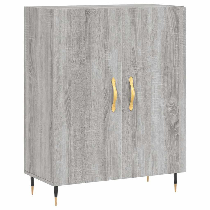 Dulap înalt, gri sonoma, 69,5x34x180 cm, lemn compozit WALTI
