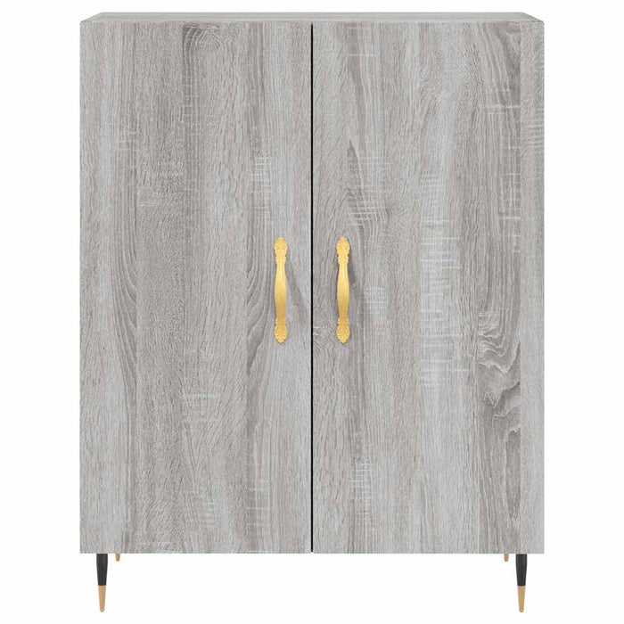 Dulap înalt, gri sonoma, 69,5x34x180 cm, lemn compozit WALTI