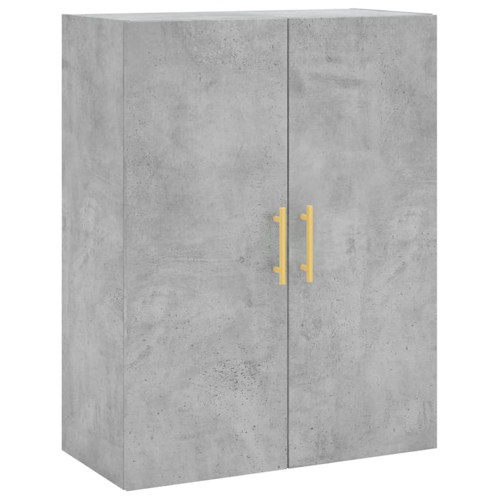 Dulap înalt, gri beton, 69,5x34x180, lemn compozit WALTI