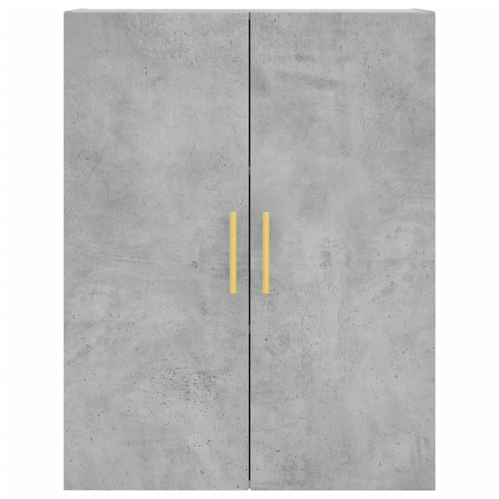 Dulap înalt, gri beton, 69,5x34x180, lemn compozit WALTI