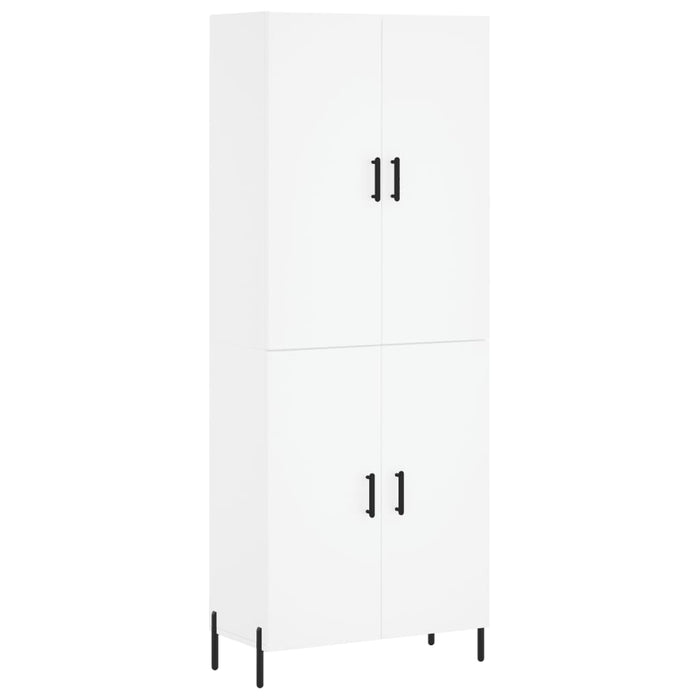 Dulap înalt, alb, 69,5x34x180 cm, lemn compozit - WALTI WALTI