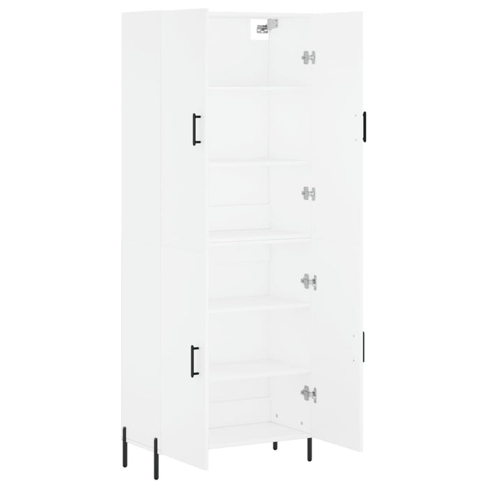 Dulap înalt, alb, 69,5x34x180 cm, lemn compozit - WALTI WALTI