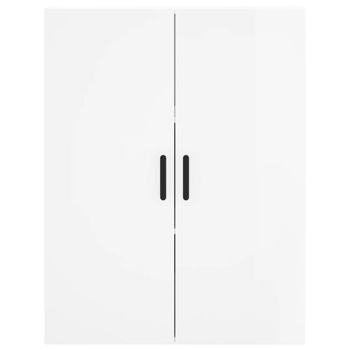 Dulap înalt, alb extralucios, 69,5x34x180 cm, lemn compozit WALTI