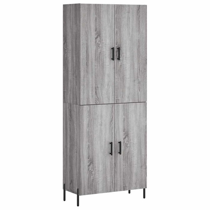 Dulap înalt, gri sonoma, 69,5x34x180 cm, lemn compozit WALTI
