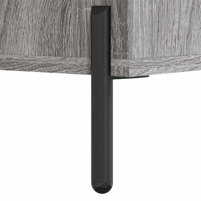 Dulap înalt, gri sonoma, 69,5x34x180 cm, lemn compozit WALTI
