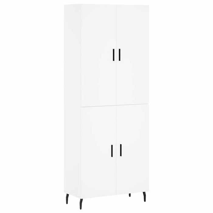 Dulap înalt, alb, 69,5x34x180 cm, lemn compozit - WALTI WALTI