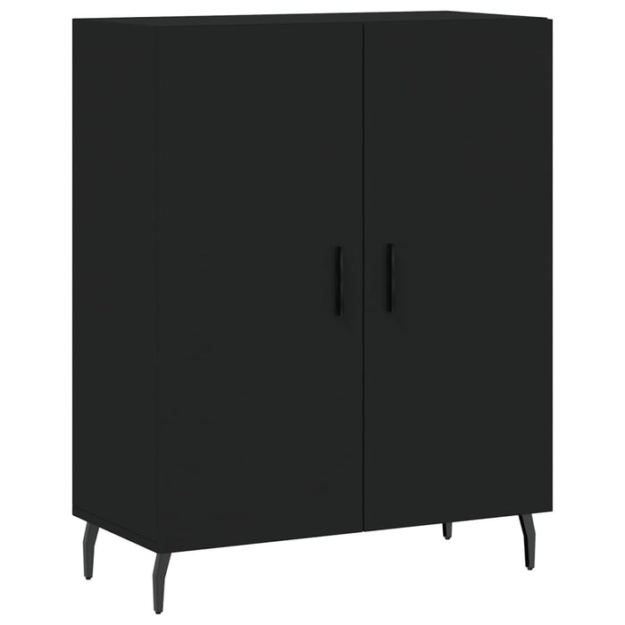 Dulap înalt, negru, 69,5x34x180 cm, lemn compozit WALTI