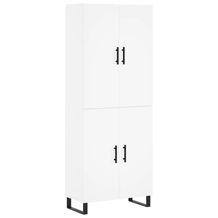 Dulap înalt, alb, 69,5x34x180 cm, lemn compozit - WALTI WALTI