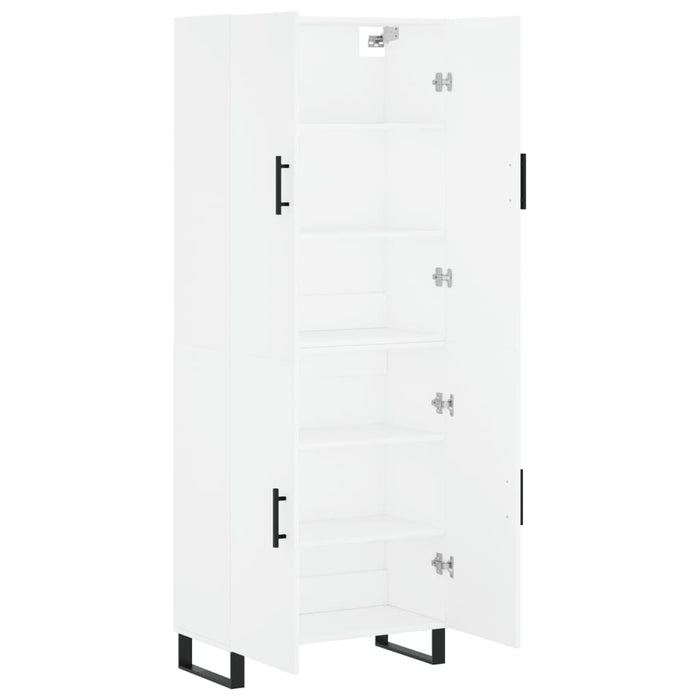 Dulap înalt, alb, 69,5x34x180 cm, lemn compozit - WALTI WALTI