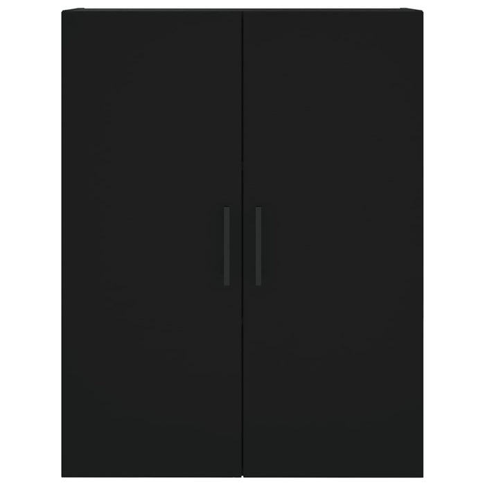 Dulap înalt, negru, 69,5x34x180 cm, lemn compozit WALTI
