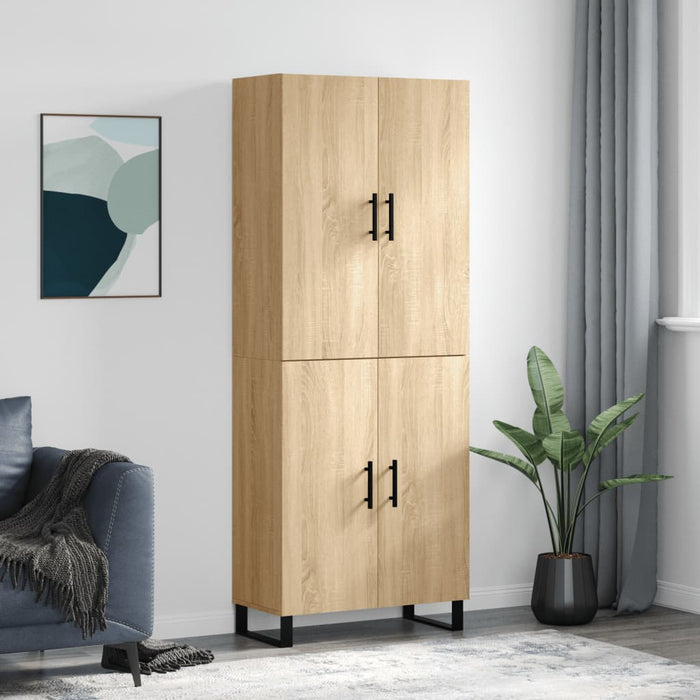 Dulap înalt, stejar sonoma, 69,5x34x180 cm, lemn compozit WALTI