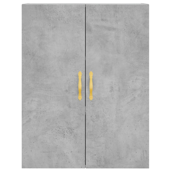Dulap înalt, gri beton, 69,5x34x180, lemn compozit WALTI