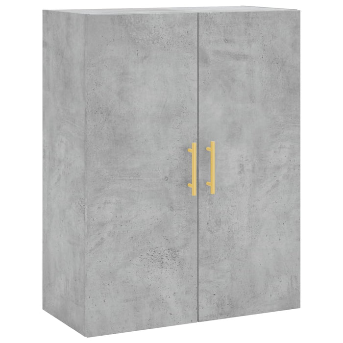 Dulap înalt, gri beton, 69,5x34x180, lemn compozit WALTI