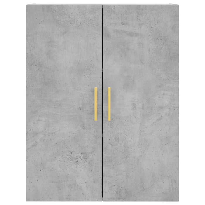 Dulap înalt, gri beton, 69,5x34x180, lemn compozit WALTI