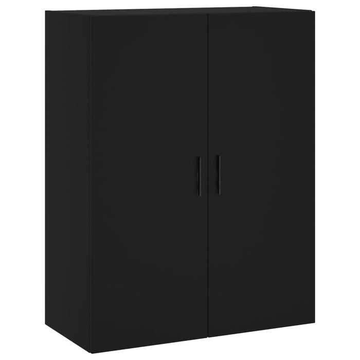 Dulap înalt, negru, 69,5x34x180 cm, lemn compozit WALTI