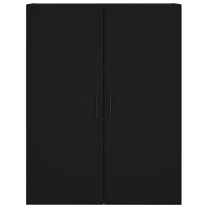 Dulap înalt, negru, 69,5x34x180 cm, lemn compozit WALTI