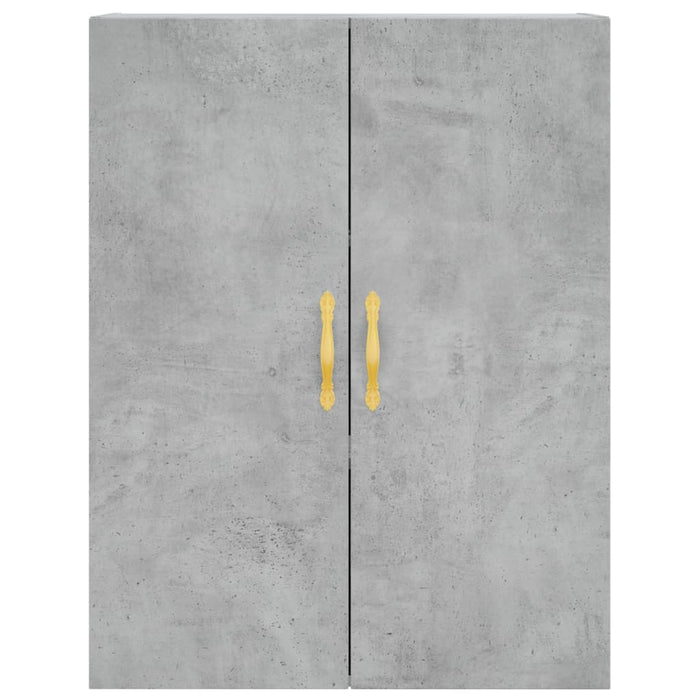 Dulap înalt, gri beton, 69,5x34x180, lemn compozit WALTI